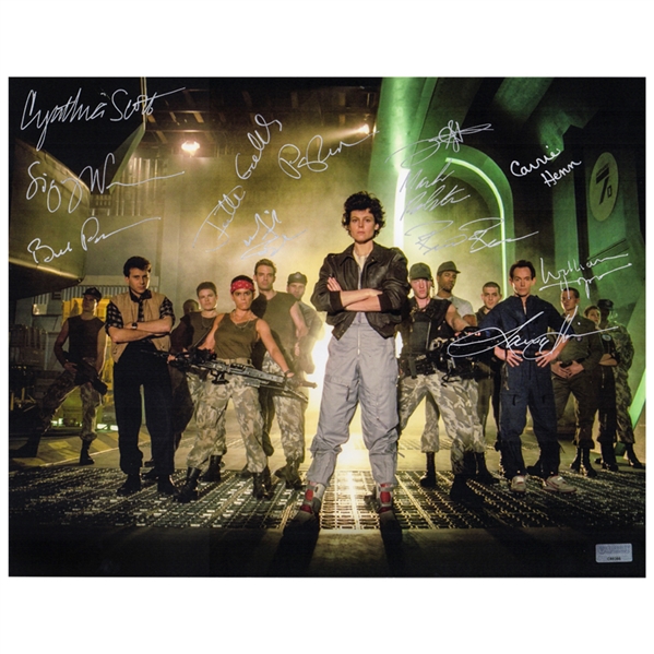 Aliens Cast Autographed Locked and Loaded 11×14 Photo