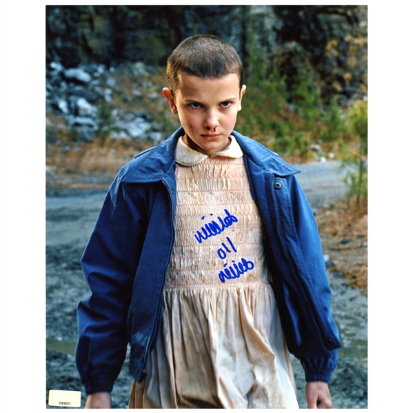 Millie Bobby Brown Autographed Stranger Things 8×10 Eleven Photo
