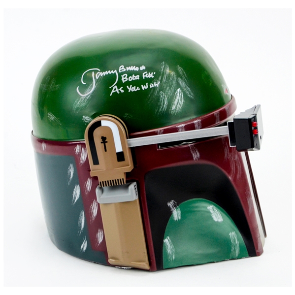 Jeremy Bulloch Autographed Star Wars Bobba Fett 1:1 Scale Helmet with As You Wish Inscription