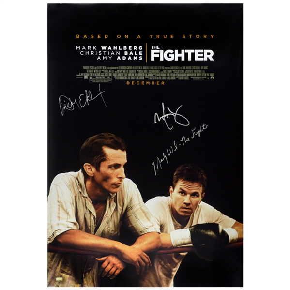 Mark Wahlberg, Micky Ward, and Dicky Eklund Autographed The Fighter 27x40 Original Movie Poster