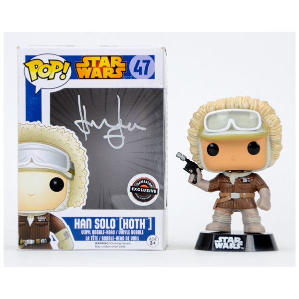 Harrison Ford Autographed Star Wars Han Solo POP Vinyl