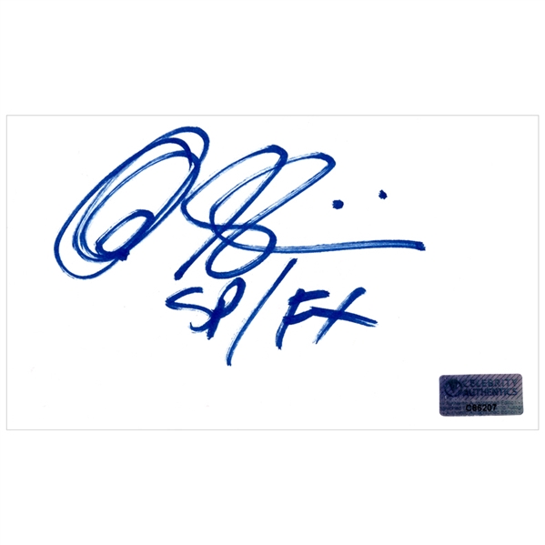 Alec Gillis Alien vs Predator Autographed 3"x5" Index Card