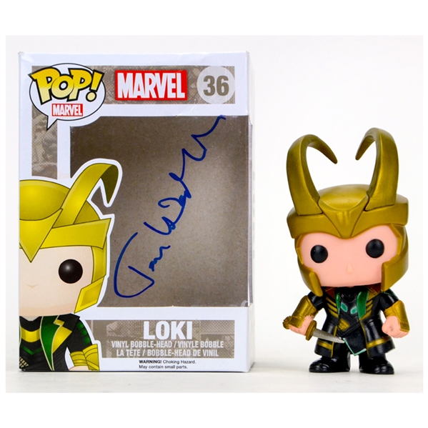 Tom Hiddleston Autographed Loki POP Vinyl