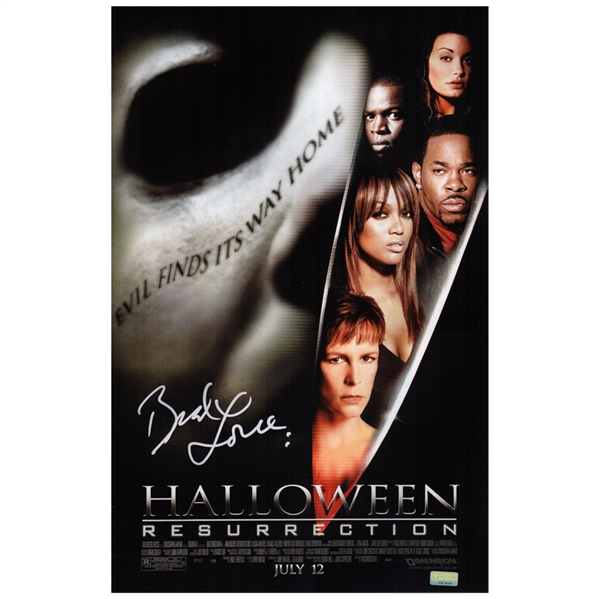 Brad Loree Autographed Halloween Resurrection 11x17 Movie Poster