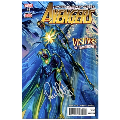 Paul Bettany Autographed The Avengers (2016) #5 Comic Book