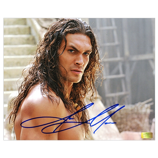 Jason Momoa Autographed Conan 8x10 Close Up Photo