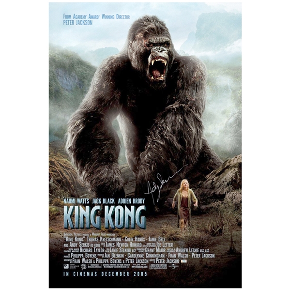Andy Serkis Autographed King Kong Original 27x40 Double-Sided Movie Poster