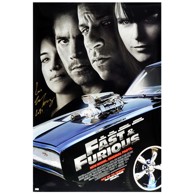 Michelle Rodriguez Autographed Fast and Furious Original 27x40 D/S Movie Poster