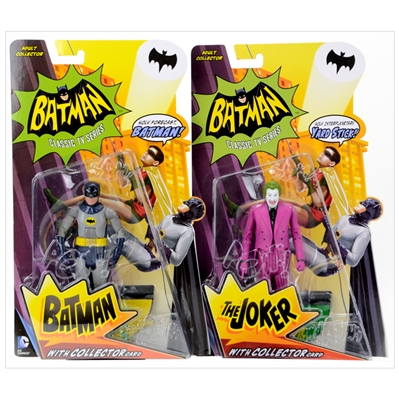 Batman 1966 TV Series 6 Inch Batman and Joker Series 2 Action Figures