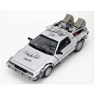 delorean autographed