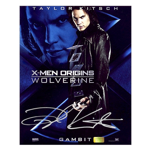 Taylor Kitsch Autographed X-Men Wolverine Gambit 8x10 Mini Poster