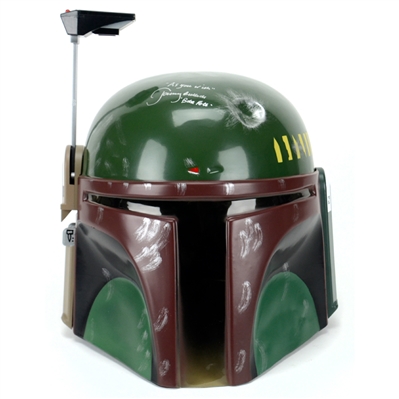 Jeremy Bulloch Autographed Star Wars 1:1 Scale Boba Fett Helmet with As You Wish Inscription