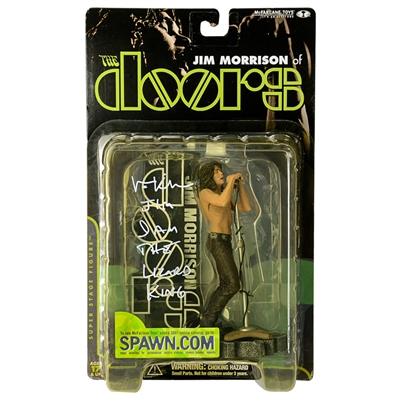 Val Kilmer Autographed McFarlane Toys The Doors Jim Morrison Super Stage Figure with Jim I Am The Lizard King Inscription * ONLY ONE
