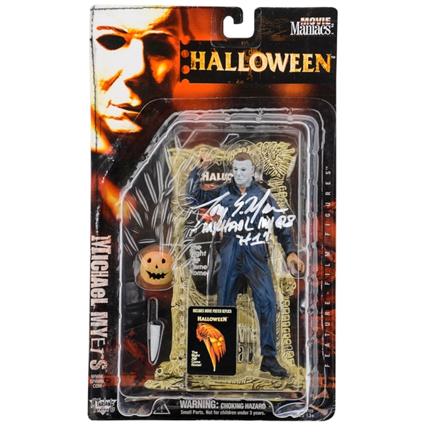 Tony Moran Autographed McFarlane Toys Movie Maniacs Series 2 Halloween Michael Myers Figure with Michael Myers H1 Inscription * ONLY ONE!