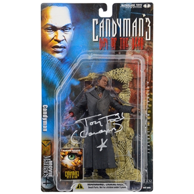 Tony Todd Autographed McFarlane Toys Movie Maniacs Series 4 Candyman Figure with Candyman Inscription * ONLY ONE!