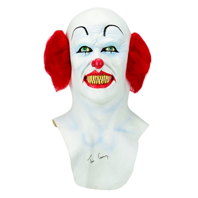 Tim Curry Autographed 1990 IT Pennywise Full-Size Mask