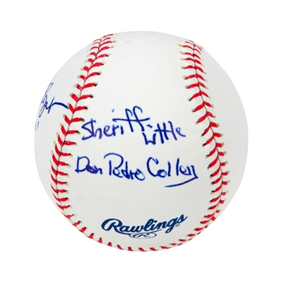 Tom Wopat, Don Pedro Colley Autographed Dukes of Hazzard MLB Baseball