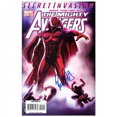 Paul Bettany Autographed Secret Invasion of the Mighty Avengers #14 