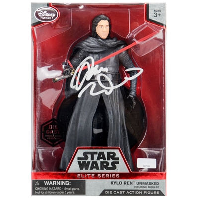 Adam Driver Autographed Star Wars The Force Awakens Kylo Ren Die-Cast Action Figure * Disney Store Exclusive!
