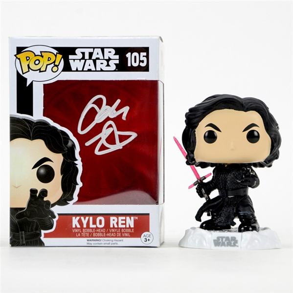 Adam Driver Autographed Star Wars Kylo Ren Pop Vinyl Figure 105