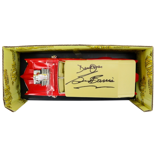 Davey Jones, George Barris Autographed 1:18 Scale Die-Cast Monkees Mobile 1966 Pontiac GTO