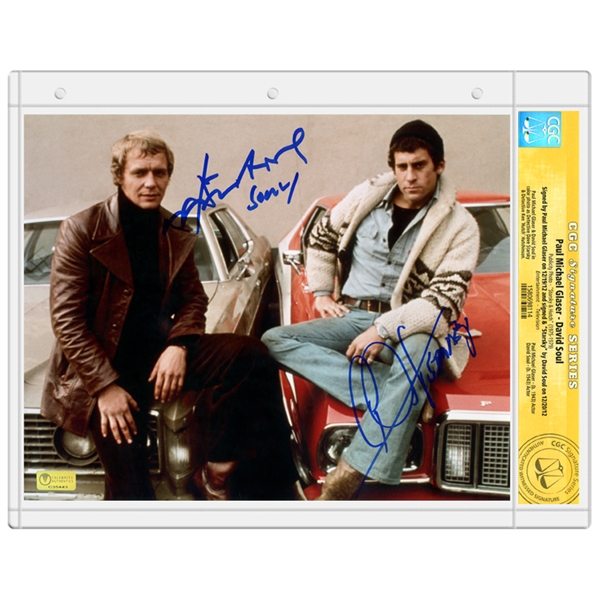 David Soul, Paul Michael Glaser Autographed Starsky and Hutch 8x10 Photo * CGC Signature Series