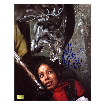 Alec Gillis and Tom Woodruff Jr. Autographed Alien Attacks Alexa 8x10 Photo