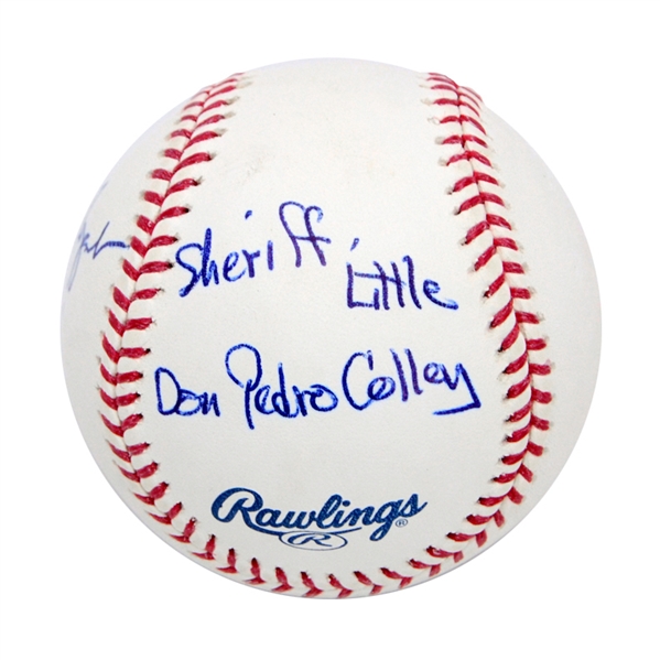 Tom Wopat, Don Pedro Colley Autographed Dukes of Hazzard MLB Baseball