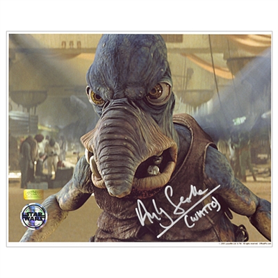 Andy Secombe Autographed Star Wars Angry Watto 8x10  Photo