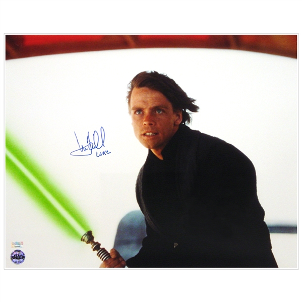 Mark Hamill Autographed Star Wars Return of the Jedi 16x20 Escape from Jabba Photo