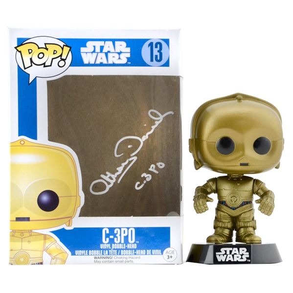 Anthony Daniels Autographed Star Wars C-3PO Pop Vinyl Bobble-Head 13