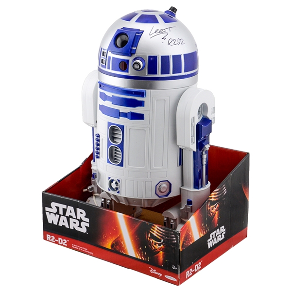 Lee Towersey Autographed Star Wars: The Force Awakens 18" R2-D2 Talking Droid w/ R2-D2 Inscription 