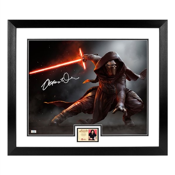 Adam Driver Autographed Star Wars Kylo Ren Jedi Killer 16x20 Framed Photo