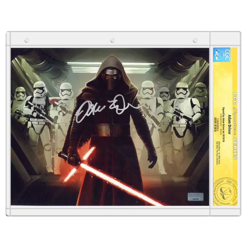 Lot Detail - Adam Driver Autographed Star Wars: The Force Awakens Kylo ...