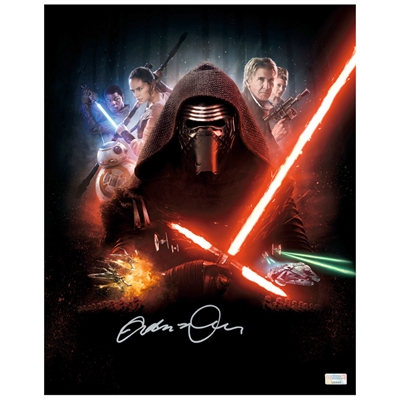 Adam Driver Autographed Star Wars: The Force Awakens 16x20 International Poster Art Photo