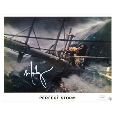 Mark Wahlberg Autographed 2000 The Perfect Storm Original Lobby Card D