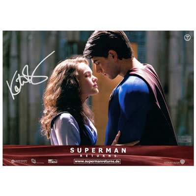 Kate Bosworth Autographed 2006 Superman Returns Lois lane and Superman Embrace Original Lobby Card