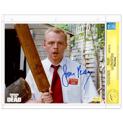 Simon Pegg Autographed Shaun of the Dead 8x10 Scene Photo * CGC Signature Series