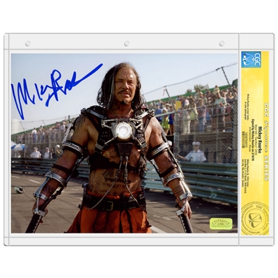 Mickey Rourke Autographed Iron Man 2 Whiplash 8x10 Photo * CGC Signature Series