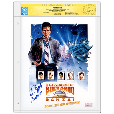 Peter Weller Autographed The Adventures of Buckaroo Banzai Across the 8th Dimension 8x10 Photo * CGC Signature Series