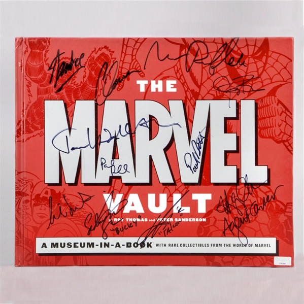 Stan Lee, Chris Evans, Mark Ruffalo, Tom Hiddleston and Avengers Autographed The Marvel Vault: A Museum-in-a-Book * ONLY ONE