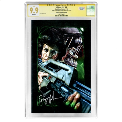 Sigourney Weaver Autographed Aliens #4 CGC Signature Series 9.9 Comic with Celebrity Authentics Variant Cover
