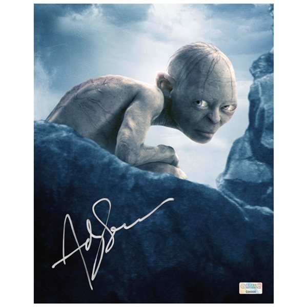 Andy Serkis Autographed Lord of the Rings 8×10 Gollum Photo