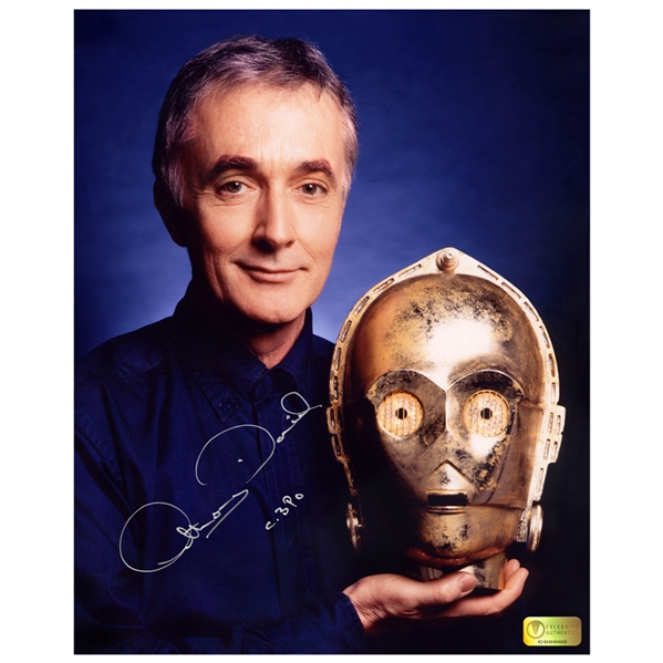 Anthony Daniels Autographed Star Wars 8×10 C-3PO Portrait Photo