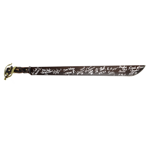 Friday The 13th Jason Voorhees Cast Autographed NECA Prop Machete
