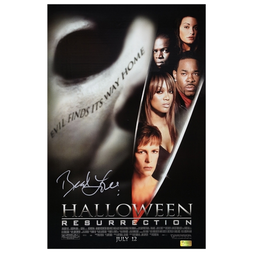 Brad Loree Autographed Halloween Resurrection 11×17 Poster