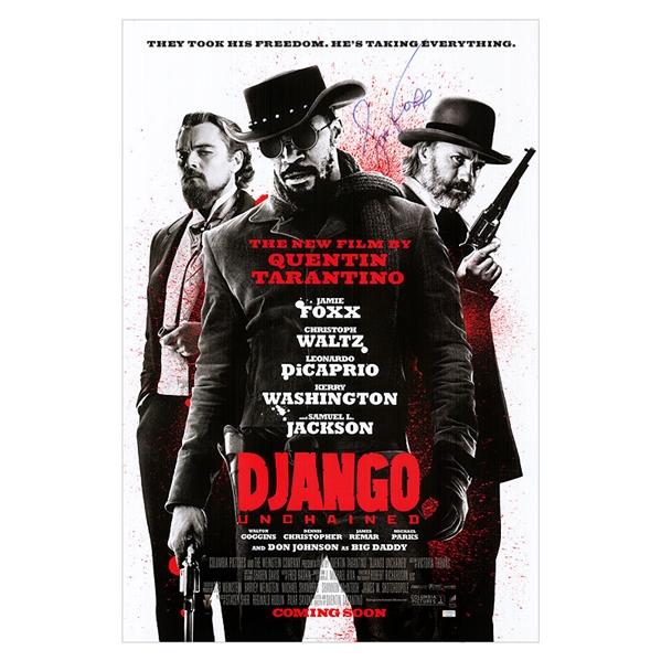 Jamie Foxx Autographed Django Unchained International 27x40 D/S Movie Poster