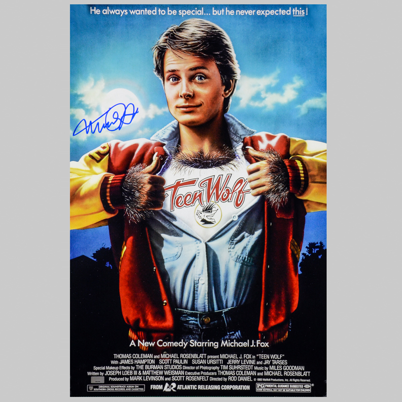 Lot Detail - Michael J. Fox Autographed Teen Wolf 16x24 Poster