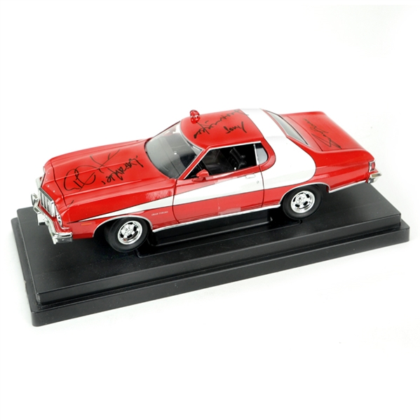 David Soul and Paul Michael Glaser Autographed Starsky & Hutch Torino 1:18 Scale Die-Cast Car