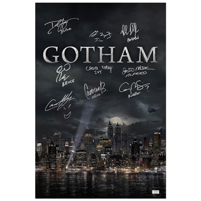 Gotham Cast Autographed Cityscape 16x24 Poster